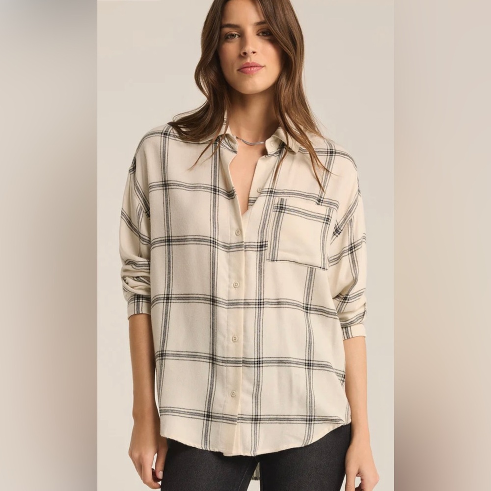 Z Supply River Plaid Button Up